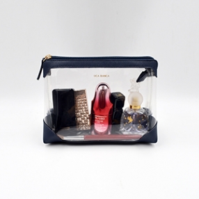 中国Professional PU transparent makeup bag-Chinese high fashion makeup bag manufacturer; makeup bag exporter工場